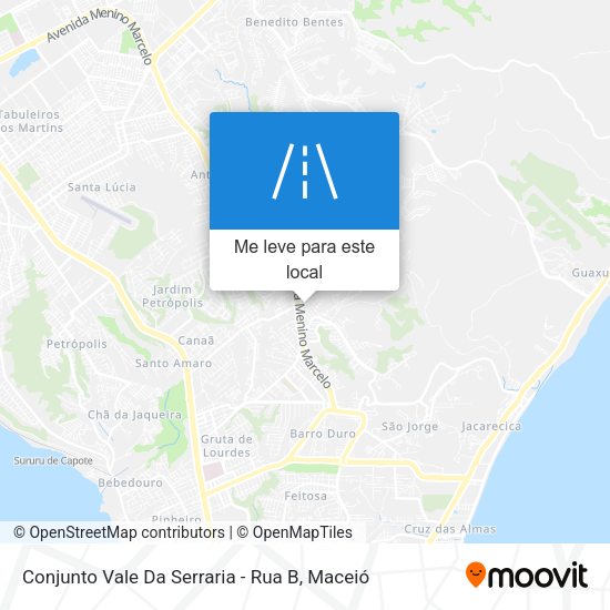Conjunto Vale Da Serraria - Rua B mapa
