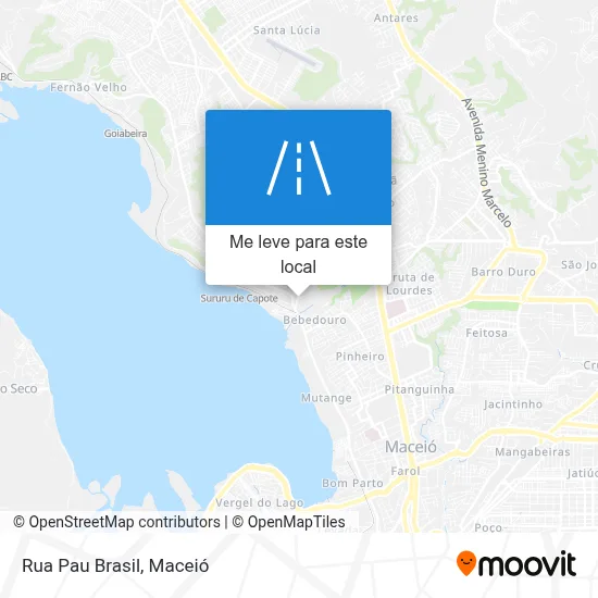 Rua Pau Brasil mapa