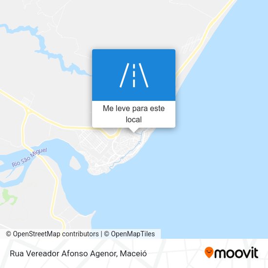 Rua Vereador Afonso Agenor mapa