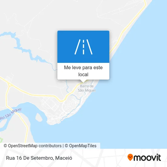 Rua 16 De Setembro mapa