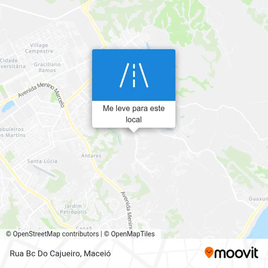 Rua Bc Do Cajueiro mapa