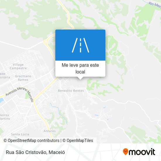 Rua São Cristovão mapa