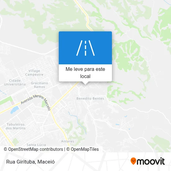 Rua Girituba mapa