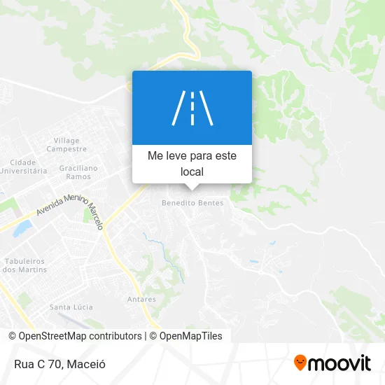 Rua C 70 mapa