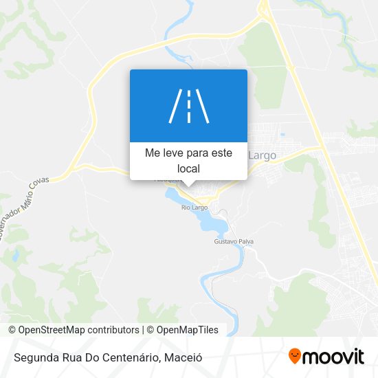 Segunda Rua Do Centenário mapa