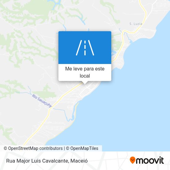 Rua Major Luís Cavalcante mapa