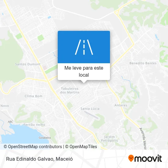 Rua Edinaldo Galvao mapa