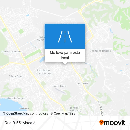 Rua B 55 mapa