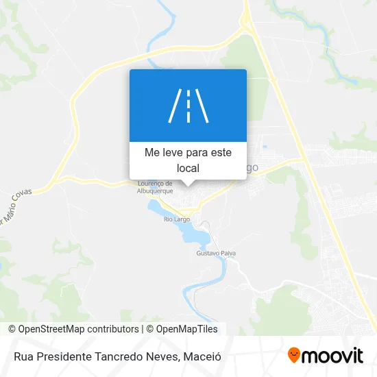Rua Presidente Tancredo Neves mapa