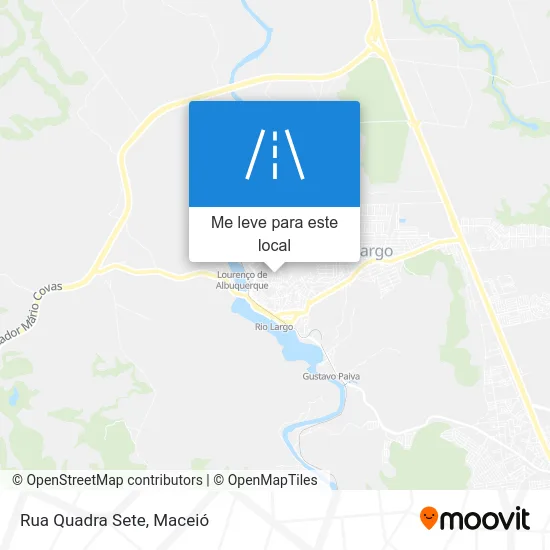 Rua Quadra Sete mapa