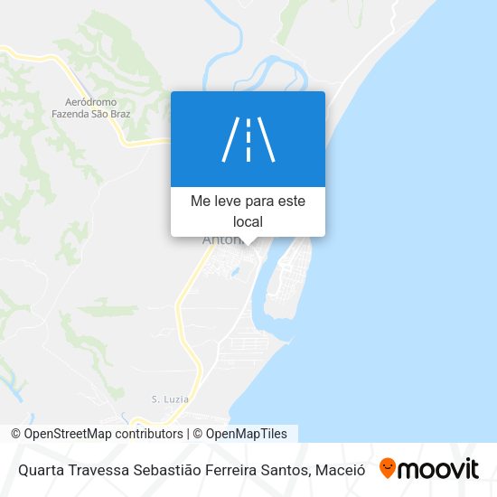 Quarta Travessa Sebastião Ferreira Santos mapa