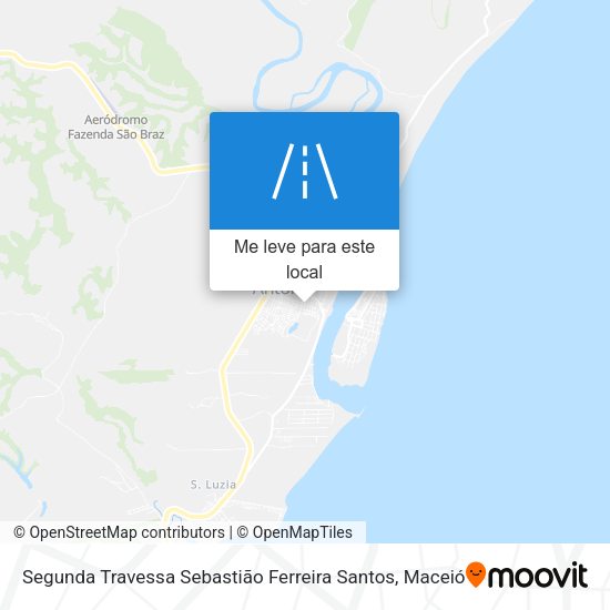 Segunda Travessa Sebastião Ferreira Santos mapa