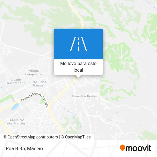 Rua B 35 mapa