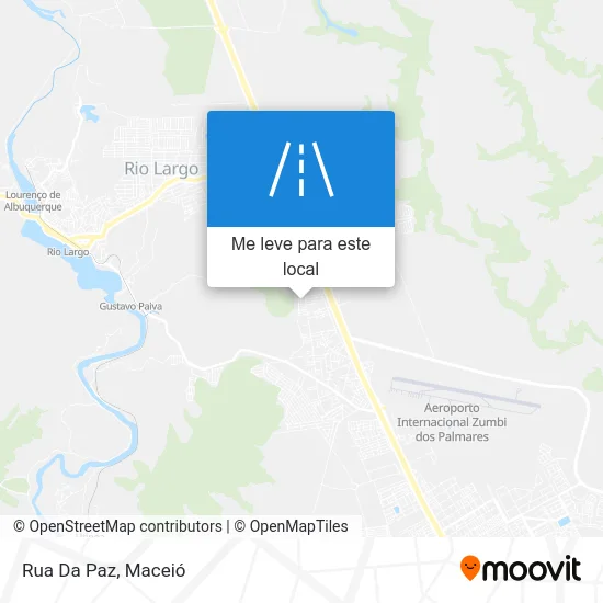 Rua Da Paz mapa