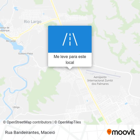 Rua Bandeirantes mapa