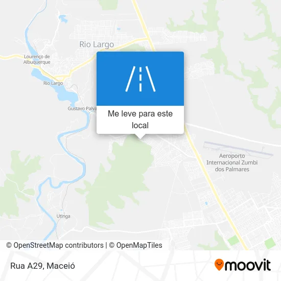 Rua A29 mapa