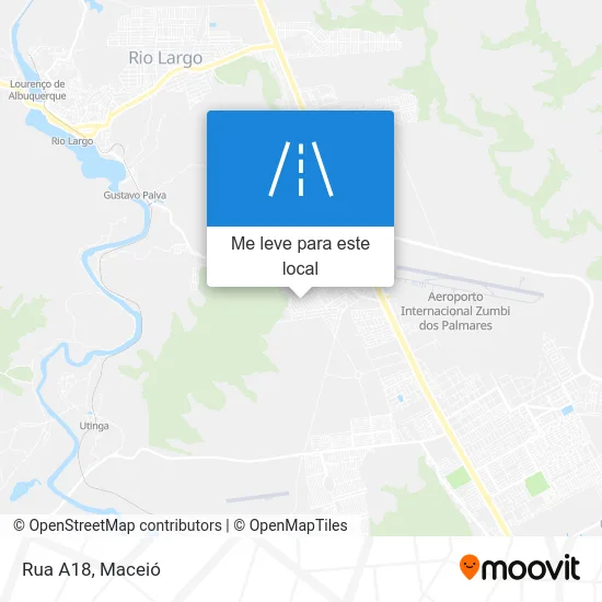 Rua A18 mapa