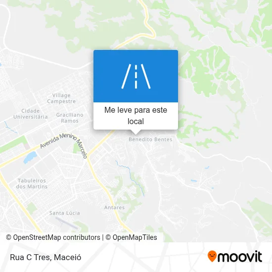 Rua C Tres mapa
