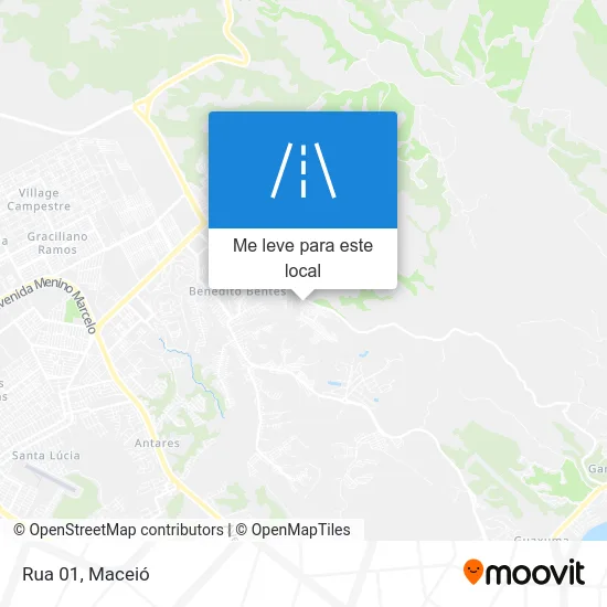 Rua 01 mapa