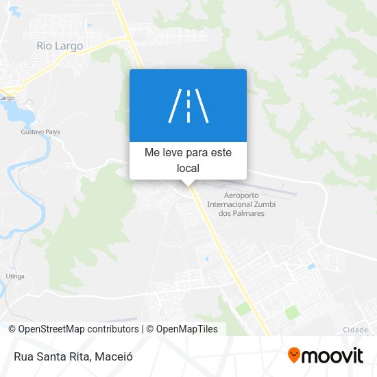 Rua Santa Rita mapa