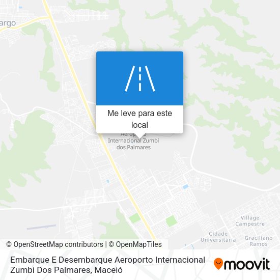 Embarque E Desembarque Aeroporto Internacional Zumbi Dos Palmares mapa