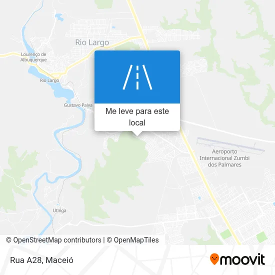 Rua A28 mapa