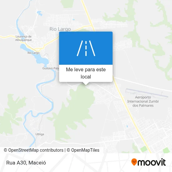 Rua A30 mapa