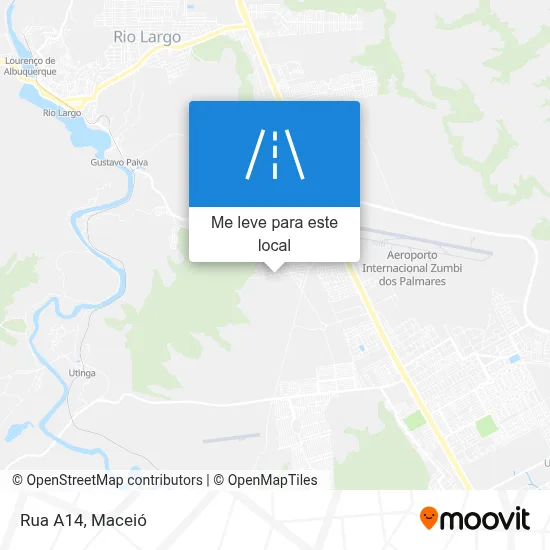 Rua A14 mapa