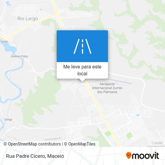 Rua Padre Cicero mapa