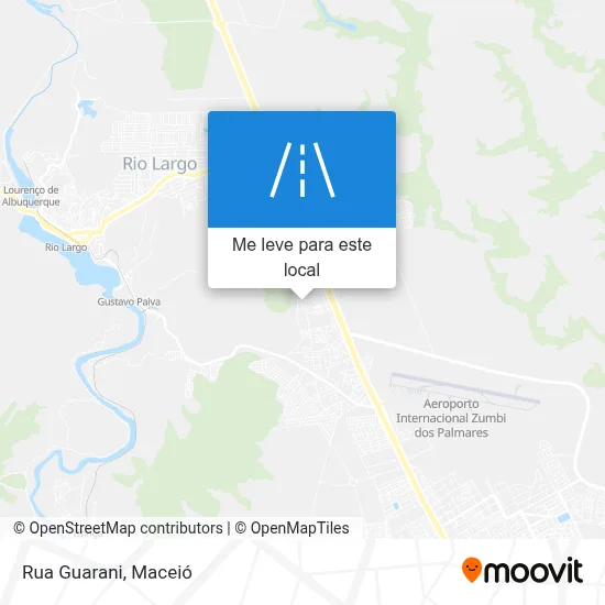 Rua Guarani mapa