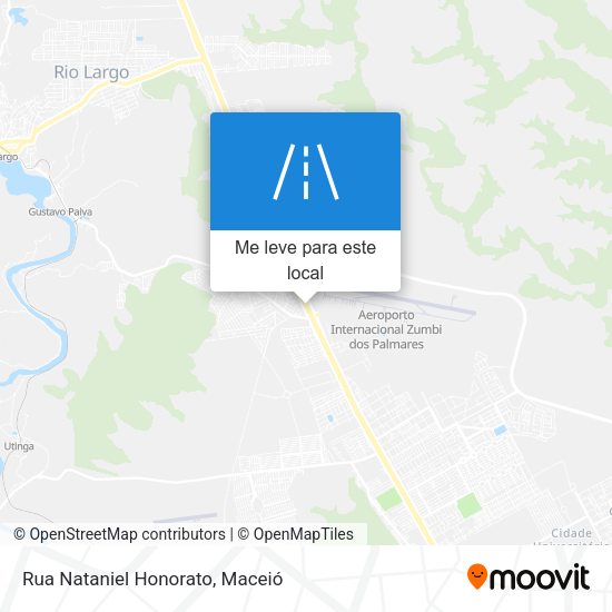 Rua Nataniel Honorato mapa