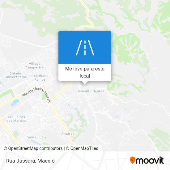 Rua Jussara mapa