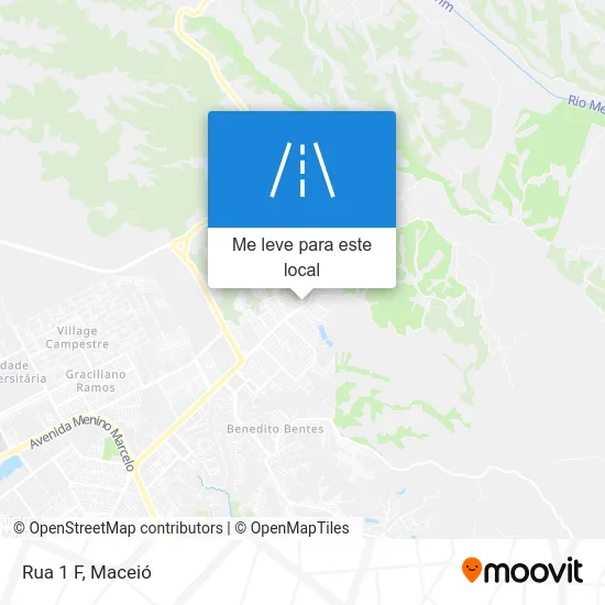 Rua 1 F mapa