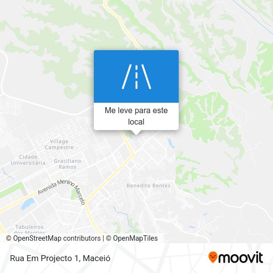 Rua Em Projecto 1 mapa