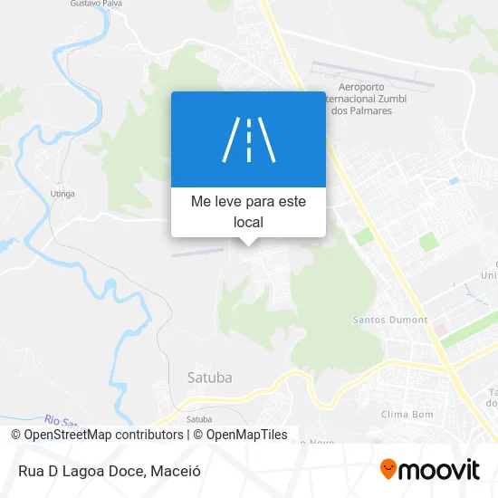 Rua D Lagoa Doce mapa