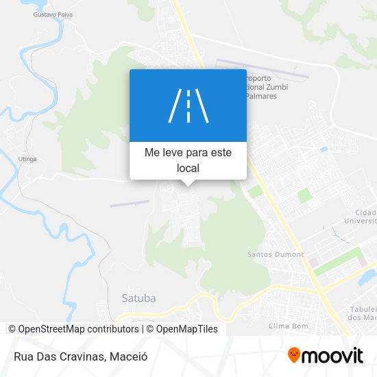 Rua Das Cravinas mapa