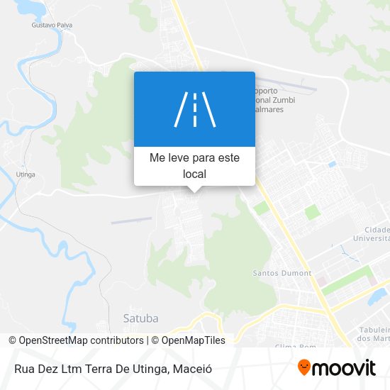 Rua Dez Ltm Terra De Utinga mapa