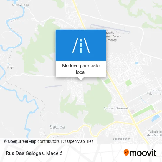 Rua Das Galogas mapa