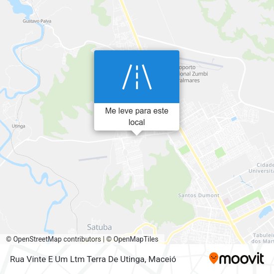 Rua Vinte E Um Ltm Terra De Utinga mapa