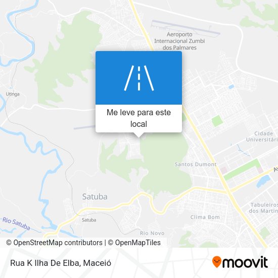 Rua K Ilha De Elba mapa