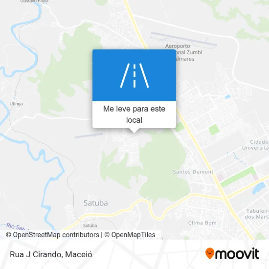 Rua J Cirando mapa