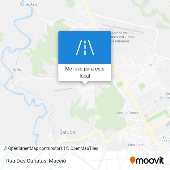 Rua Das Guriatas mapa