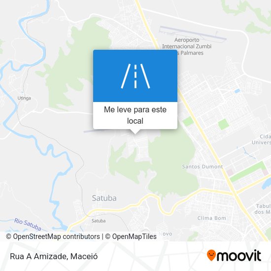 Rua A Amizade mapa