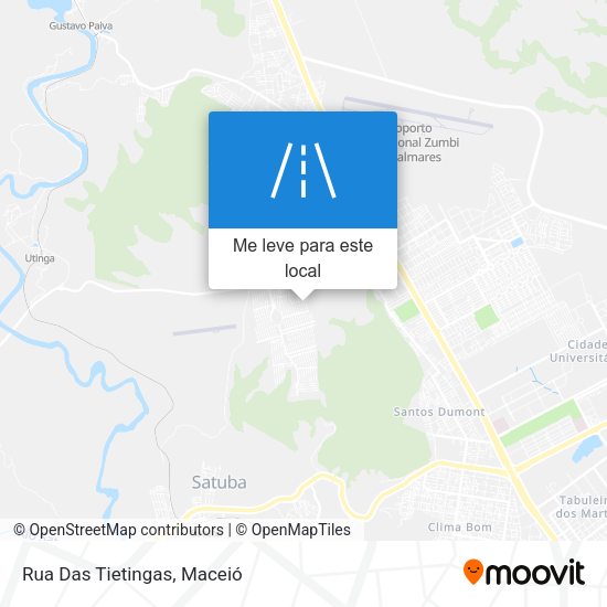 Rua Das Tietingas mapa