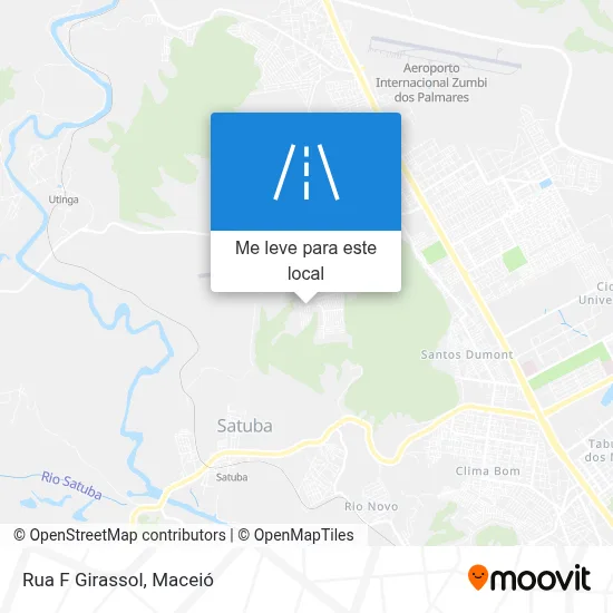 Rua F Girassol mapa