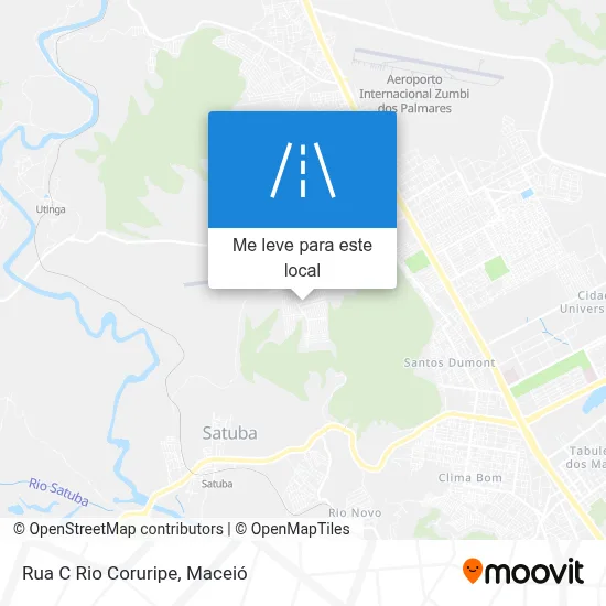 Rua C Rio Coruripe mapa