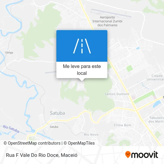 Rua F Vale Do Rio Doce mapa