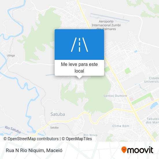 Rua N Rio Niquim mapa