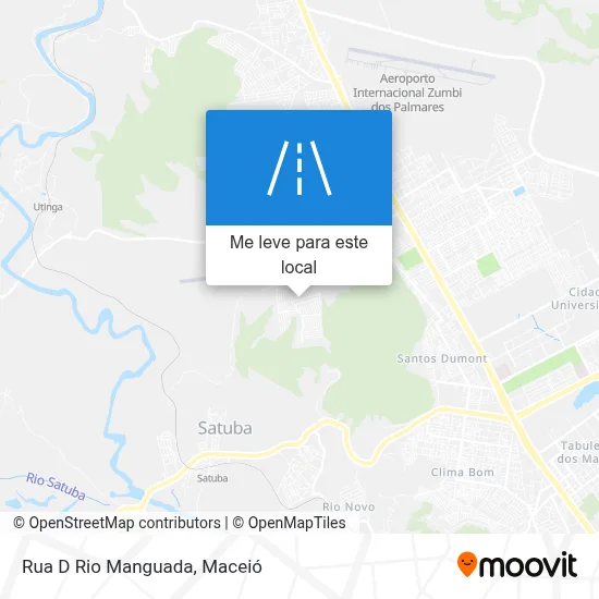 Rua D Rio Manguada mapa