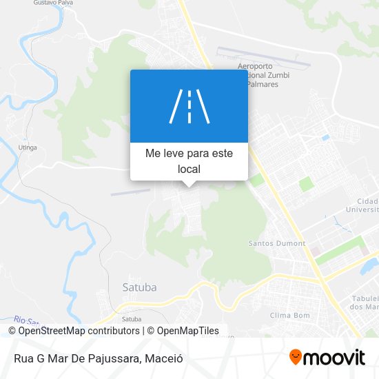 Rua G Mar De Pajussara mapa